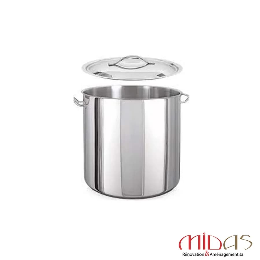 Pot Cylindrique Profond En Acier 50*50 Avec Couvercle ( 30145050 )